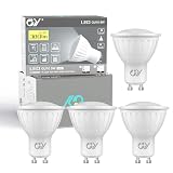 GY?arówka z czujnikiem ruchu GU10 LED 5W 380LM, automatyczne, Zimna Biel 6500K, K?t Wi?zki 120°, Nie?ciemniane, CRI>80, Odpowiednik 50 W, Pakiet 4 Sztuk