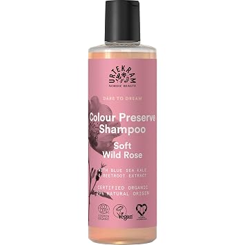 Urtekram Shampoo - Colour Preserve - Wild Rose - 250 ml, Vegan, Organic, Natural Origin
