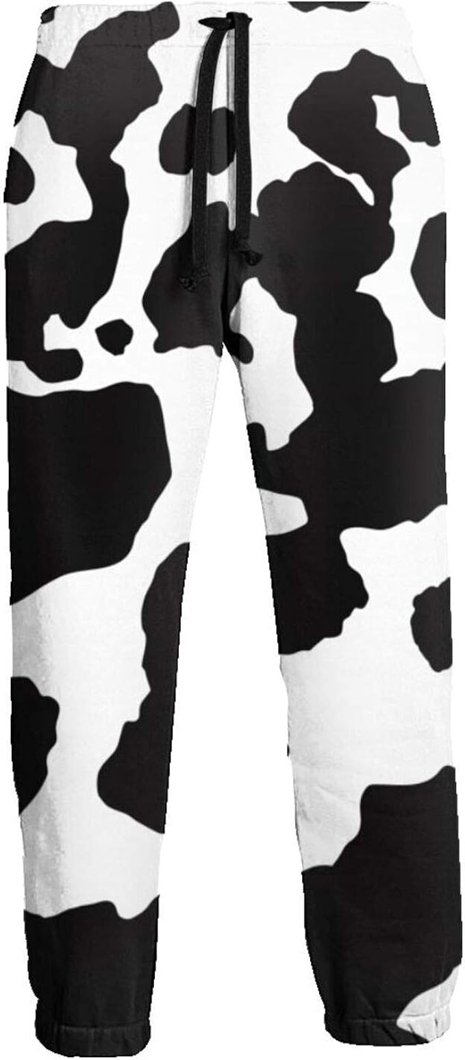 Men's Athletic Sweatpants Animal Cow Casual Pants Soft Comfortable