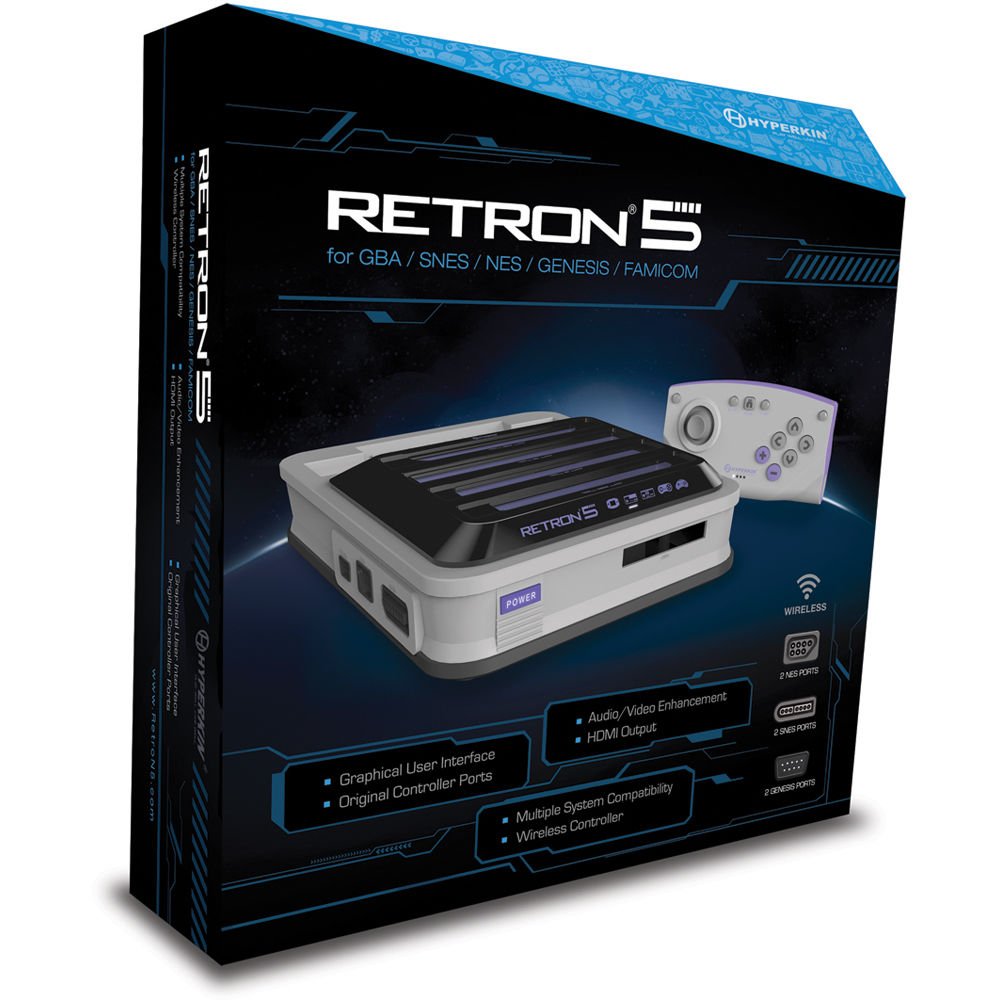 Hyperkin RetroN 5 Retro Video Gaming Console Grey : Amazon