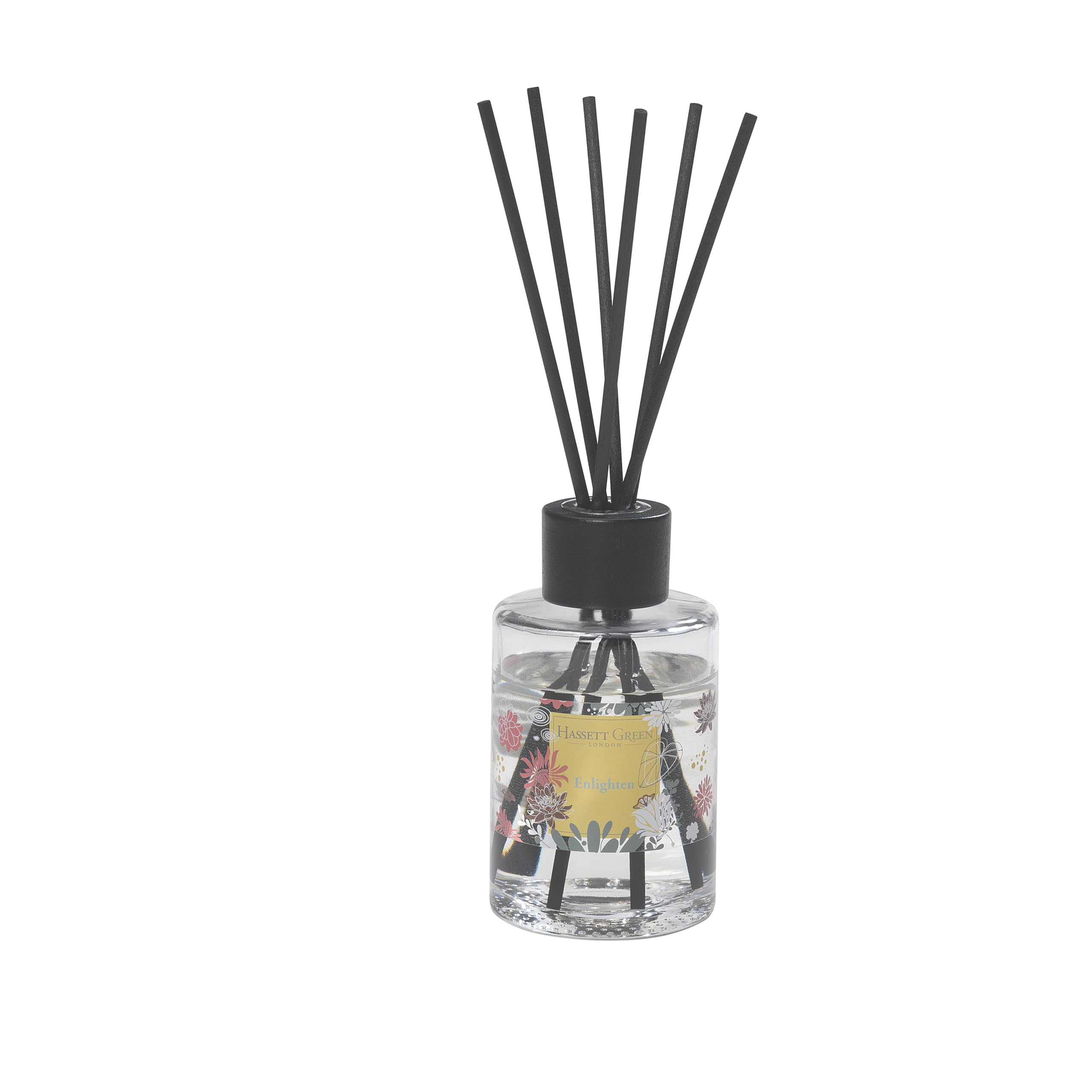 B&Q - Hassett Green LondonEnlighten PatchouliLarge Fragrance Oil Reed Diffuser200Ml Glass Bottle With 6 Thick Fibre Reeds