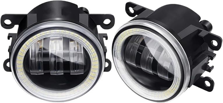 Fog Lights For Suzuki For Grand For Vitara For Jimny For Swift For SX4 For Splash 2 X Angel Eye Fog Light LED Lens DRL Daytime Running LampWhite