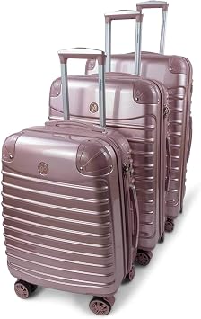 Modern Hard Suitcase Set - Higest Quality Large Carry On Hard Travel Case With Wheels - Best Deal For The Best Quality (Beige)