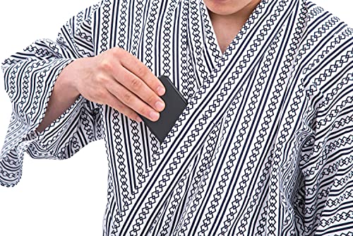 Koremono Mens Classic Yukata, Japanese Style Bathrobe, Made In Japan (As1, Alpha, 2X_L, 3X_L, 2Xl) #TOP4