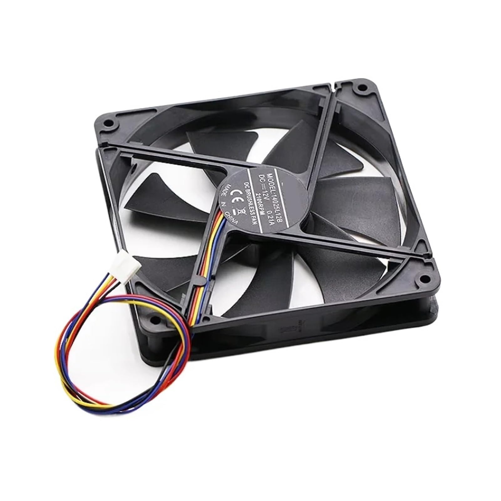 UITGVDQAT 14025L12B DC 12V 0.21A 140x140x25mmm 4-wire Server Cooling Fan