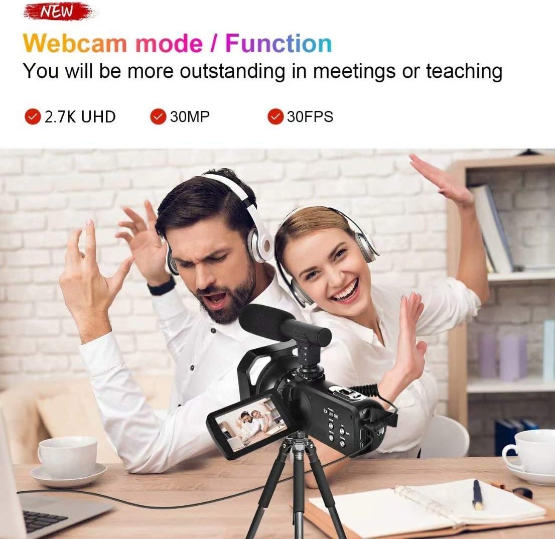Tор Rаtеd 4K Video Camera Camcorder with Microphone Ultra HD 30MP YouTube Vlogging Camera 3.0 Inch Touch Screen 16X Digital Zoom Camera Recorder with Handheld Stabilizer and Remote Control Bеѕt Cуbеr Dеаlѕ 🔥 4K Video Camera Camcorder with Microphone Ultra HD 30MP YouTube Vlogging Camera 3.0 Inch Touch Screen 16X Digital Zoom Camera Recorder with Handheld Stabilizer and Remote Control