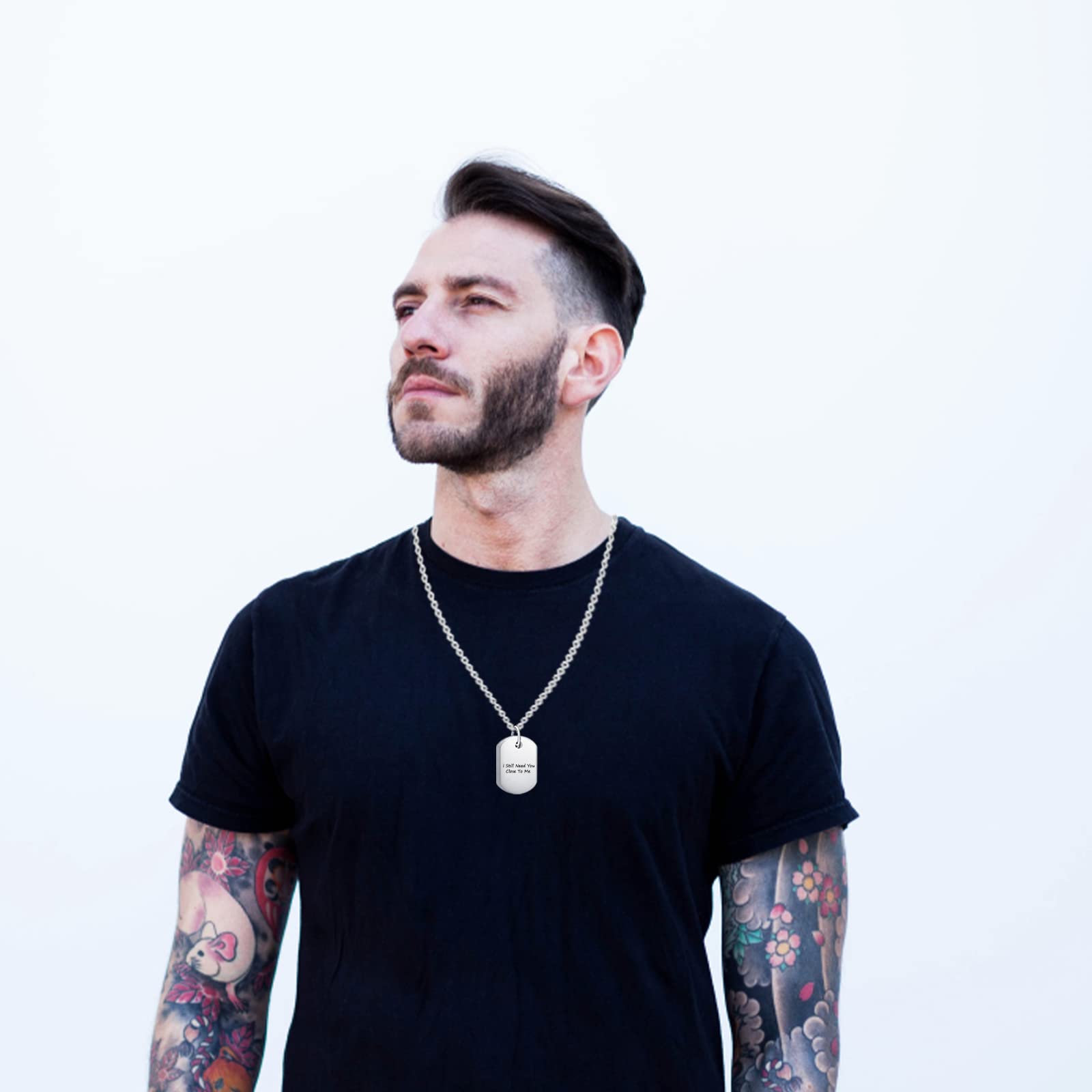 E&A Pet Cremation Jewelry for Ashes Dog, Urn Necklace for Ashes, Memorial Ash Necklace for Dog, Pet Ashes Stainless Steel Pendant, Dog/Cat Paw Keepsake Jewelry