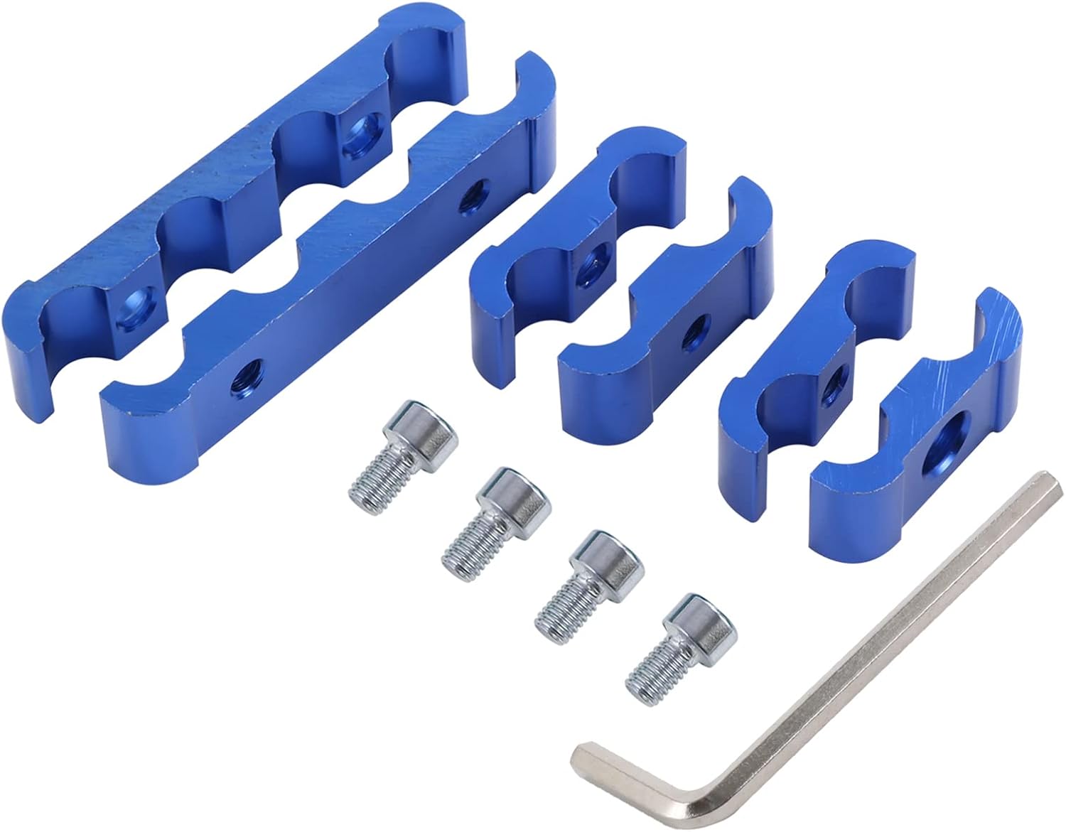 JDMSPEED Engine Spark Plug Wire Separator Divider 8mm 9mm 10mm Blue 12pcs Replacement for 8 Cylinder Vehicles Racing Car