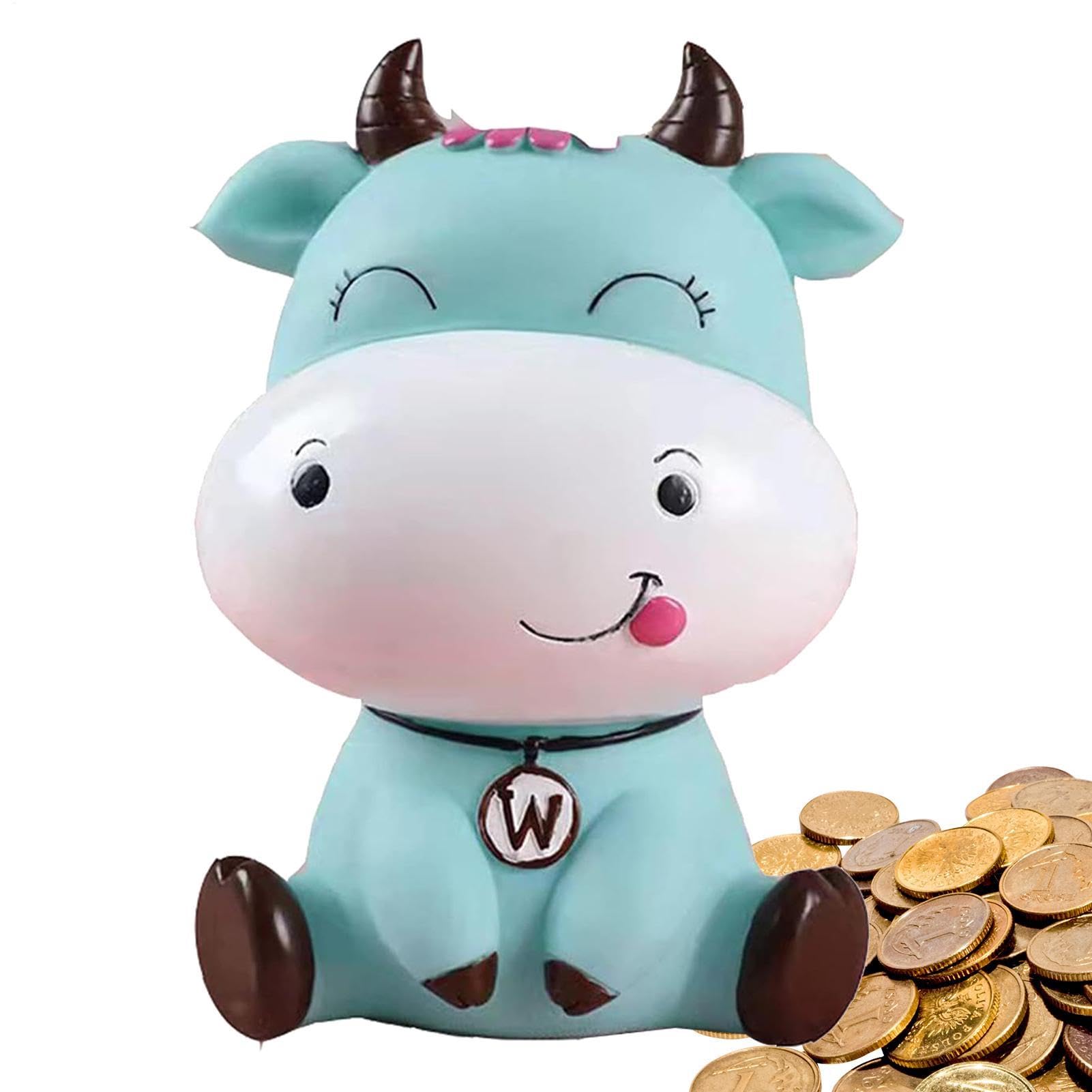 Bocal de rangement pour pièces de monnaie vache : porte-monnaie décoratif chambre adolescent
