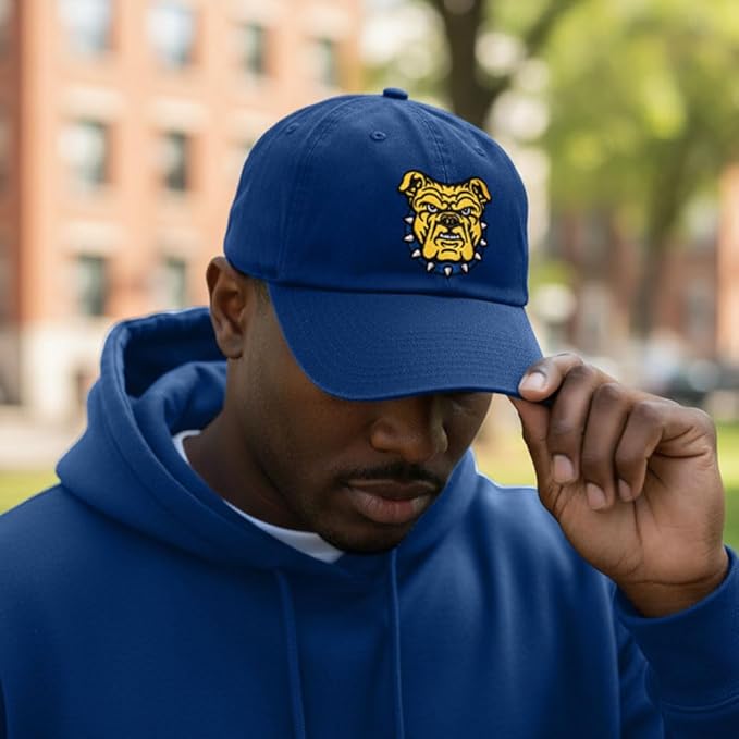 Gorra ajustable North Carolina A&T con correa de tela (Estilo B) Azul miniatura 5