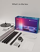 Vista 9 de Lepro OE1 AI Corner Floor Lamp, Smart RGBICW LED Corner Lamp with Music Sync, Alexa Enabled, Personalized AI Lighting Designer, Modern Standing Lamp