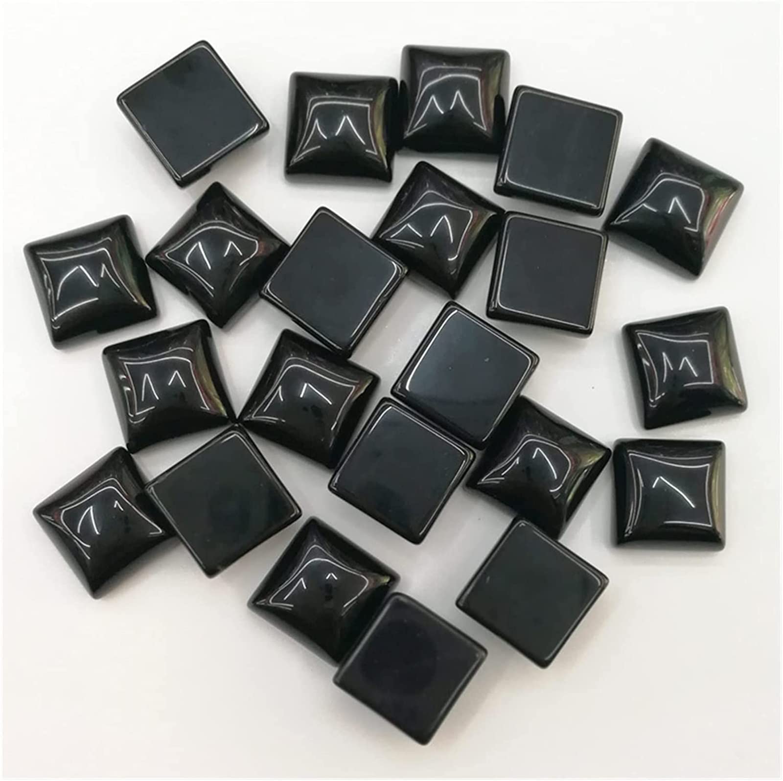Quartz Naturel en Gros AMAZWI 50pcs Pierre d'Espace Noire Anti-Rupture Bijoux