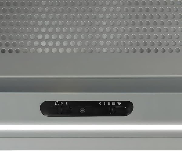 SIA INT60SS 60cm Silver Integrated Built In Cooker Hood Kitchen Extractor Fan - 3