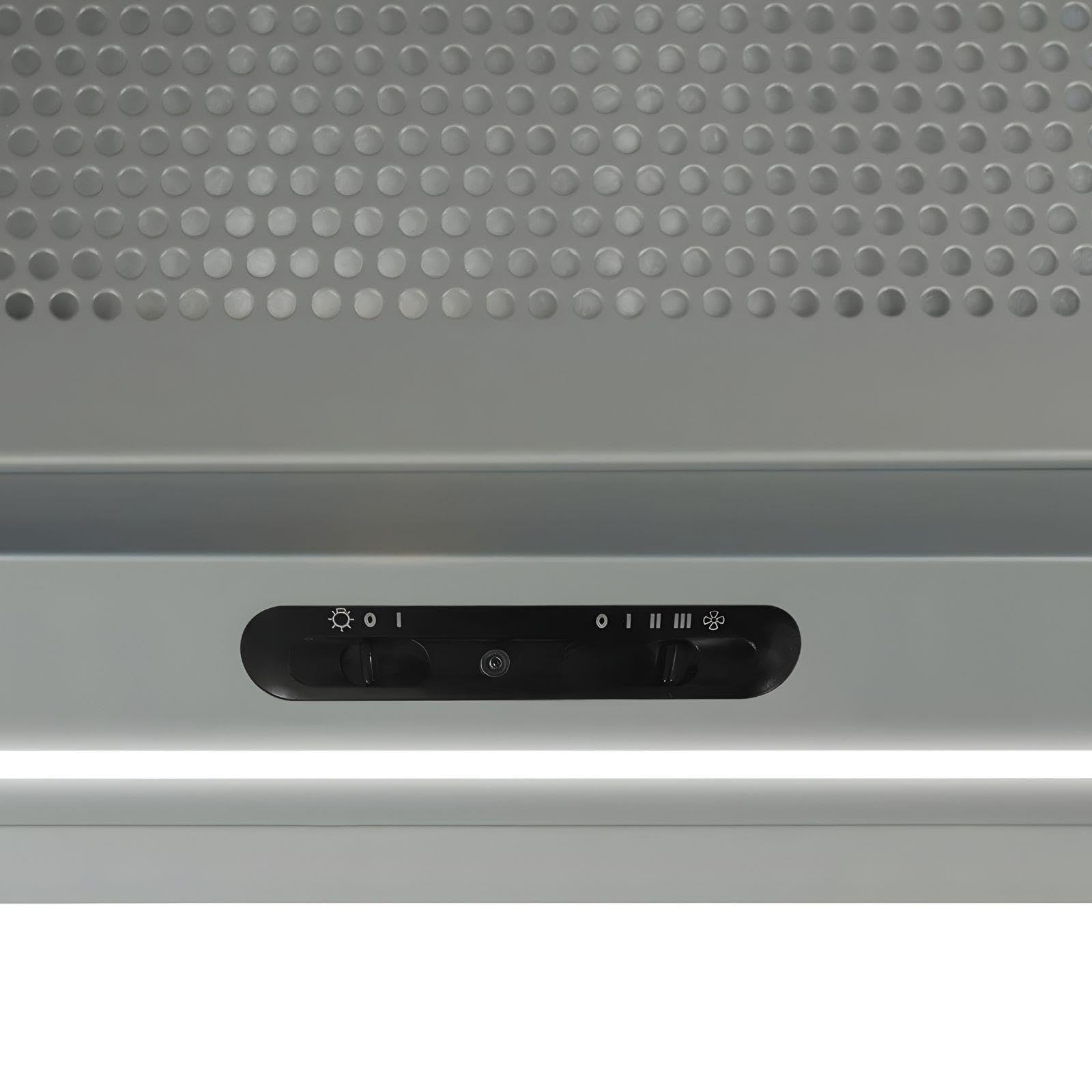 SIA INT60SS 60cm Silver Integrated Built In Cooker Hood Kitchen Extractor Fan — view 3
