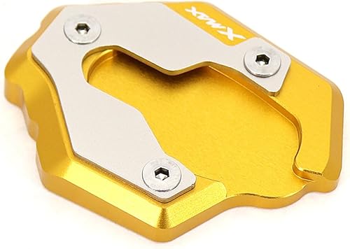 for New Motorcycle Accessories Kickstand XMAX300 Xmax X-MAX 300 X-MAX300 2021 2022 Side Stand Enlarge Extension Extended Tripod (Color  Gold)