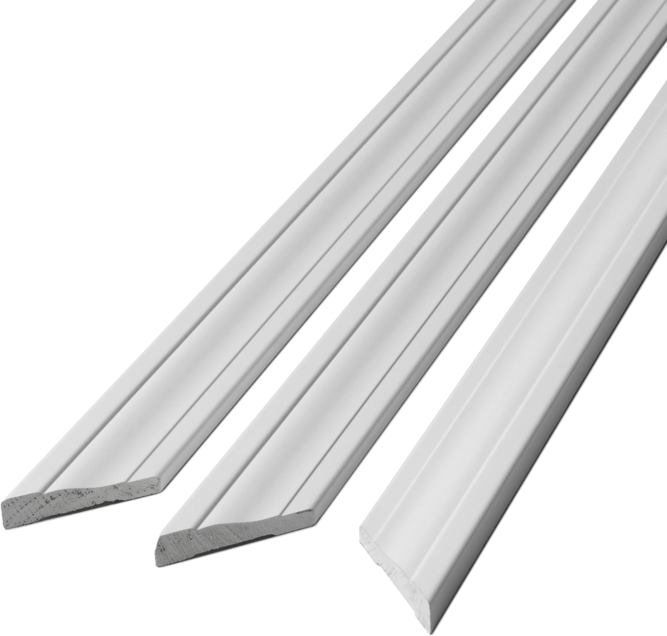 UFP-Edge WM356 2-1/4 in. x 7 ft. White Prefinished Finger Jointed Door Casing Set