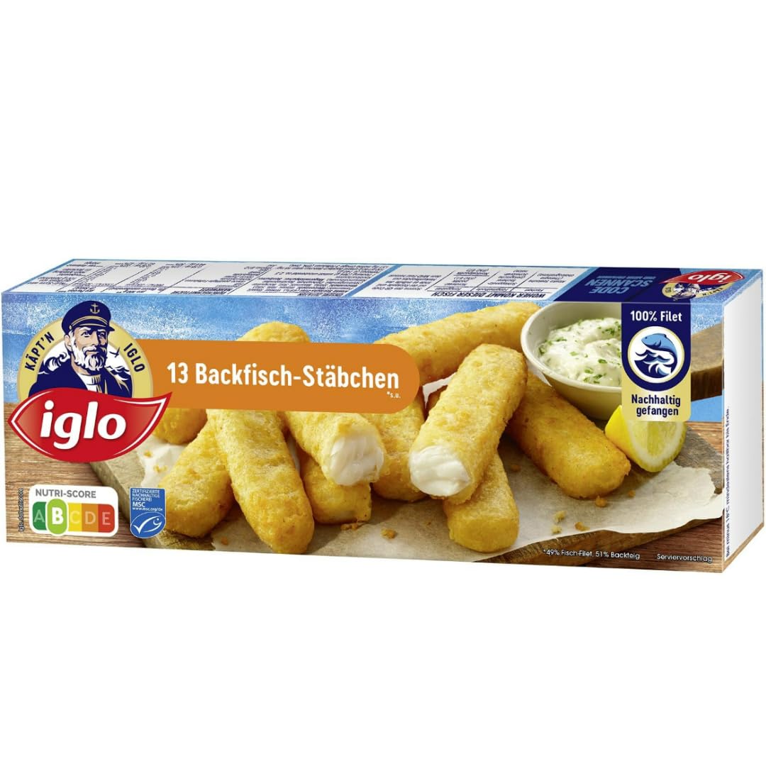 Iglo Backfischstäbchen 364g 3er Pack