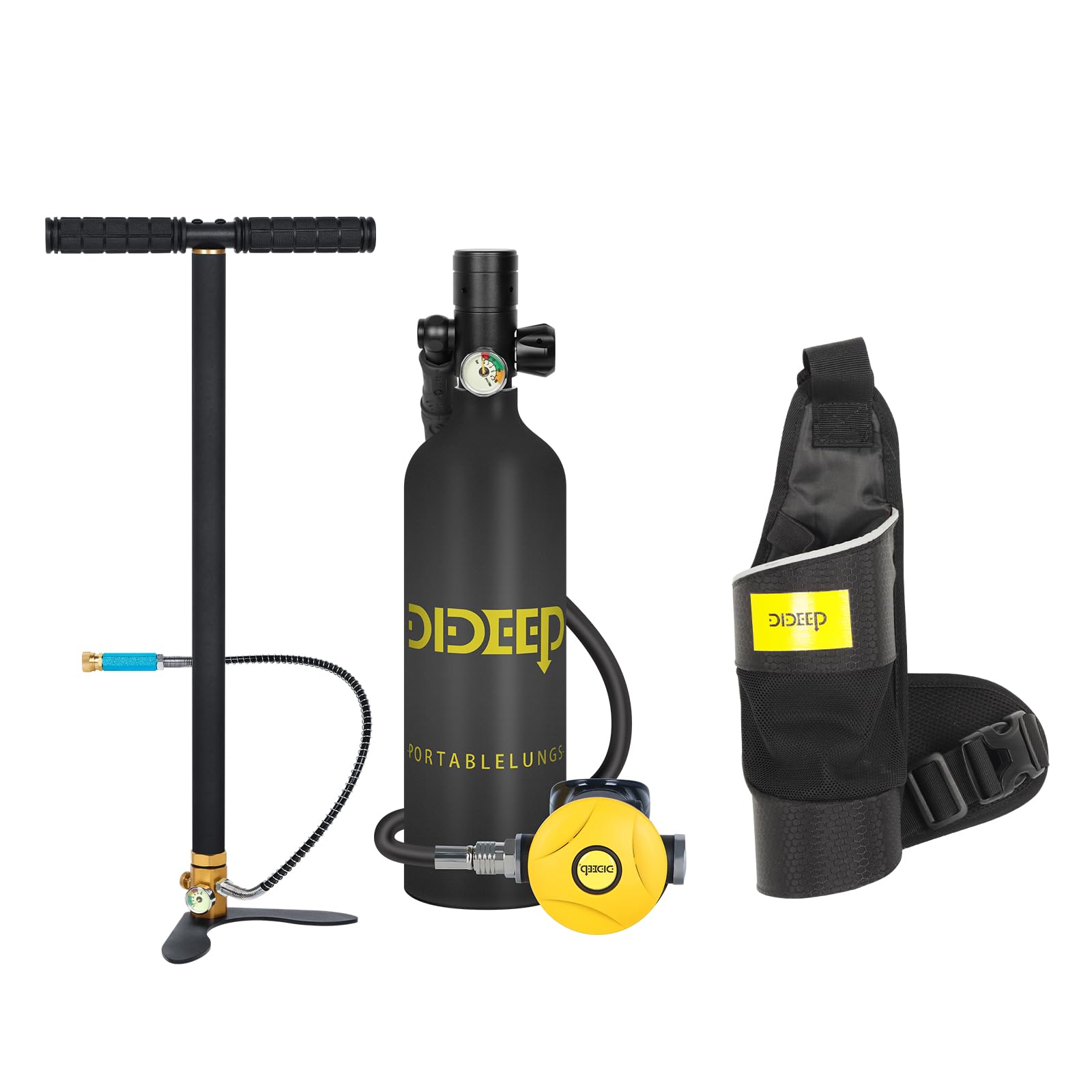 Amazon.com : DIDEEP Scuba Tank 1L Capacity Mini Scuba Tank Support 