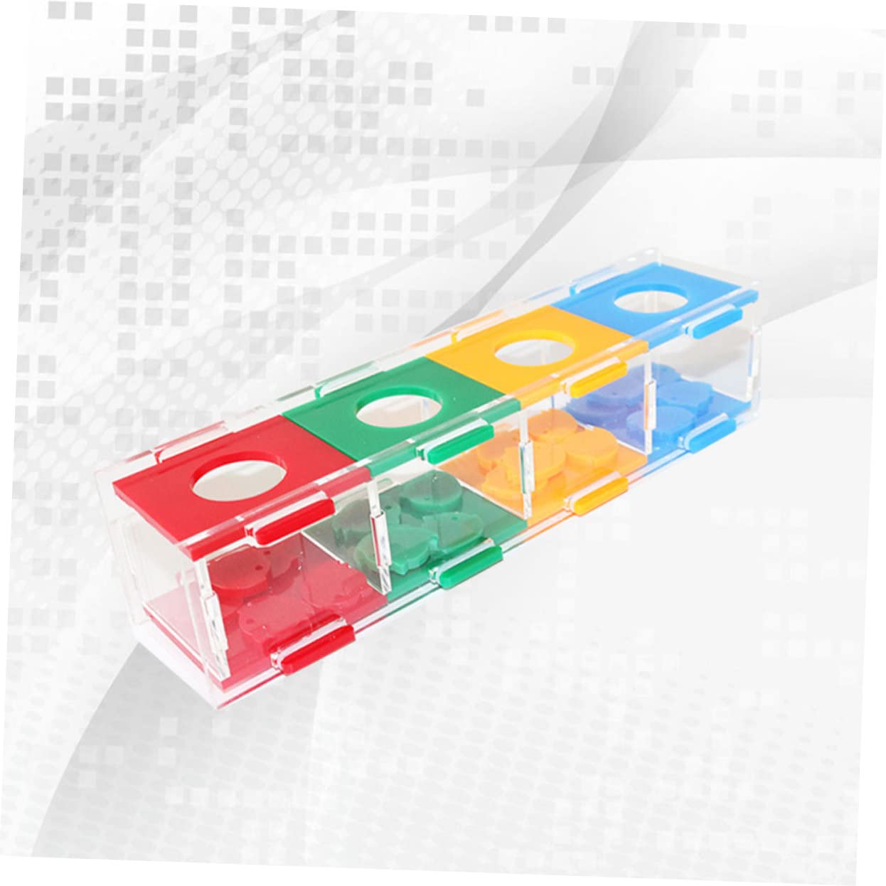 FRCOLOR Caja de 3 Juguetes para Loro, Juguete de Escritorio, de Desarrollo, para Masticar, para educar Mascotas, para cacatúas, s para Masticar