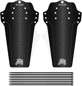 1 par de para-lamas de bicicleta Mountian dianteiro e traseiro, conjunto de guarda-lamas de bicicleta de montanha para MTB, bicicleta de estrada serve para 650B 50,8 cm 69,8 cm 73,6 cm