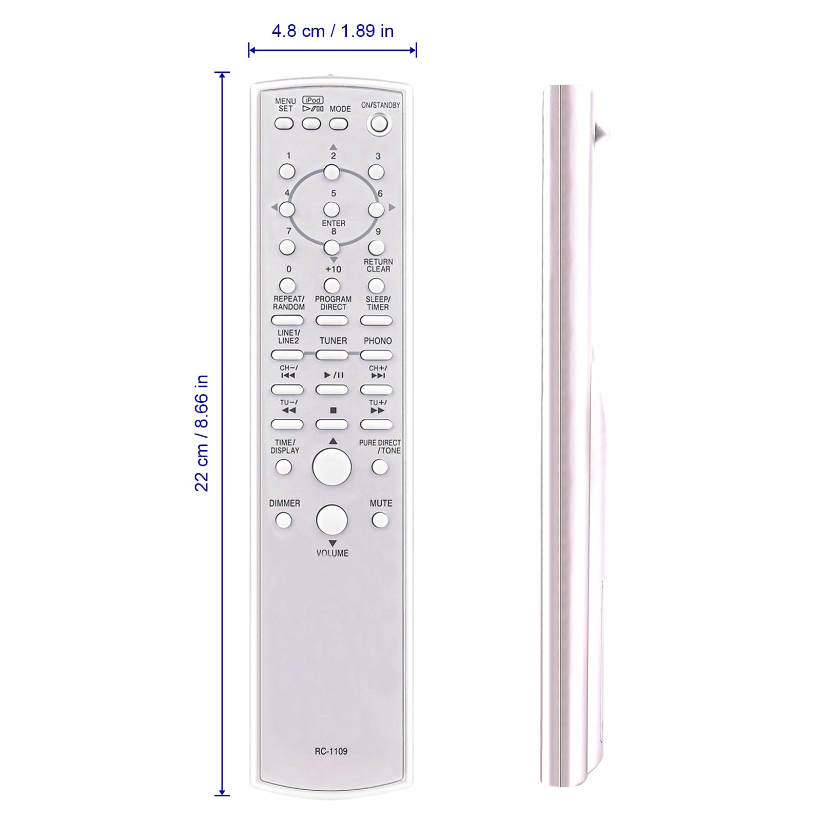 Amazon | PERFASCIN RC-1109 交換用リモコン Denonスーパーオーディオ