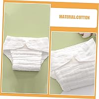 Vista 3 de ERINGOGO 5pcs Reusable Cotton Diapers High Absorbency Nappy Liners for Potty Training Swimming White Months Cloth Diaper
