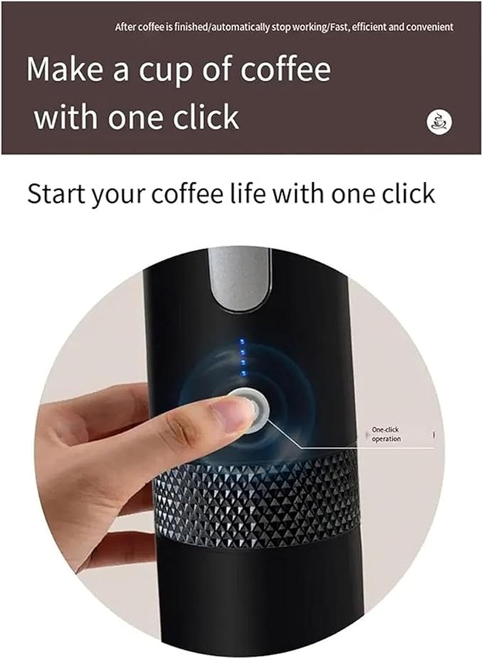 Cafetera Portátil Recargable con Presión de 15 Bar para Viajes miniatura 3