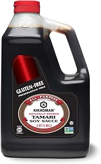 Kikkoman Preservative Free Gluten Free Tamari Soy Sauce, 0.5 Gallon -- 6...