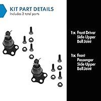 Vista 511 de TRQ, junta de rótula inferior delantera para el lado del conductor y del acompañante