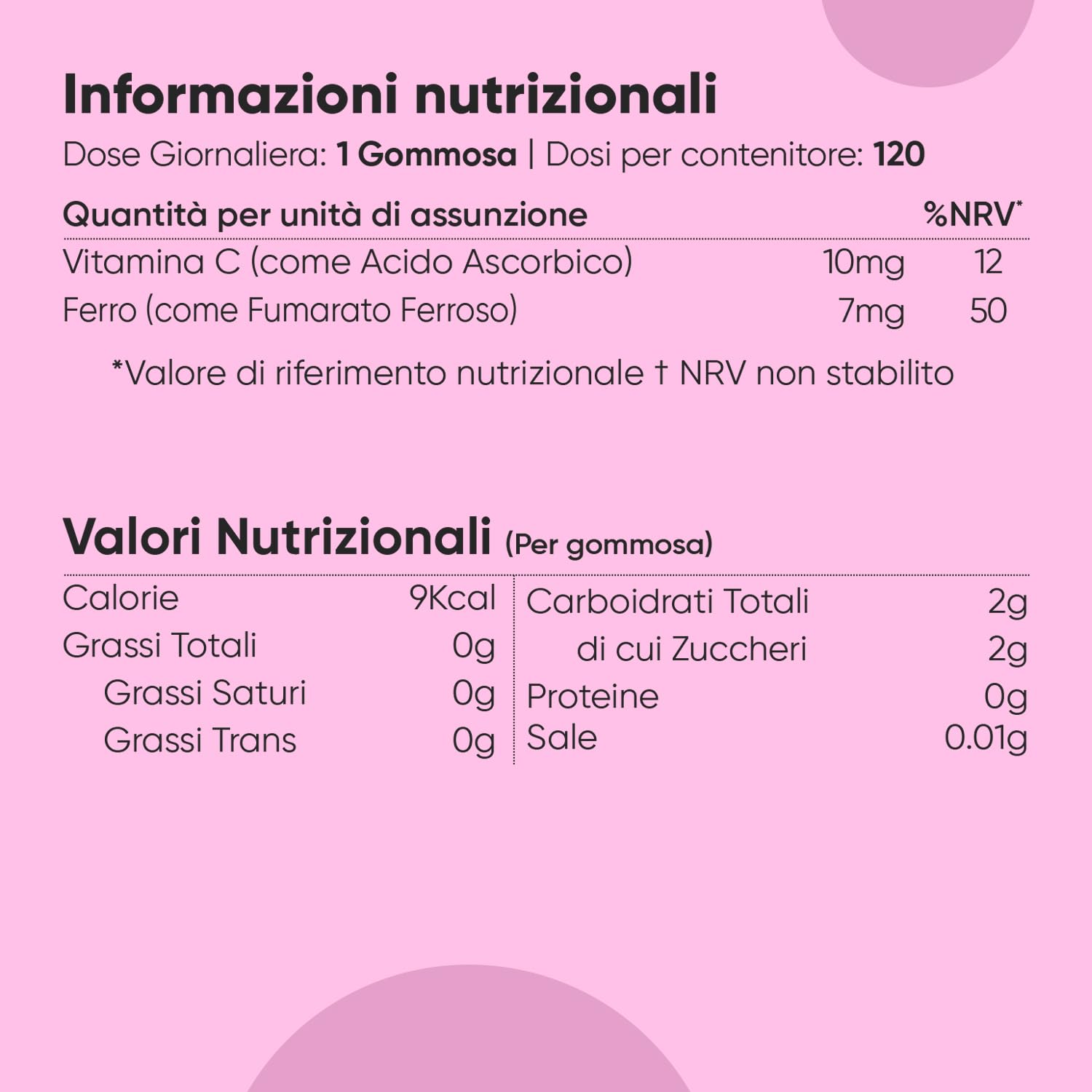 Ferro Bambini con Vitamine Gommose, 120 Caramelle Vegane ai Frutti di Bosco con Vit C, (4 Mesi di Fornitura) dai 3 ai 12 Anni, Integratore Ferro e Vitamina C Bambini Gommose, Prive di Glutine e OGM
