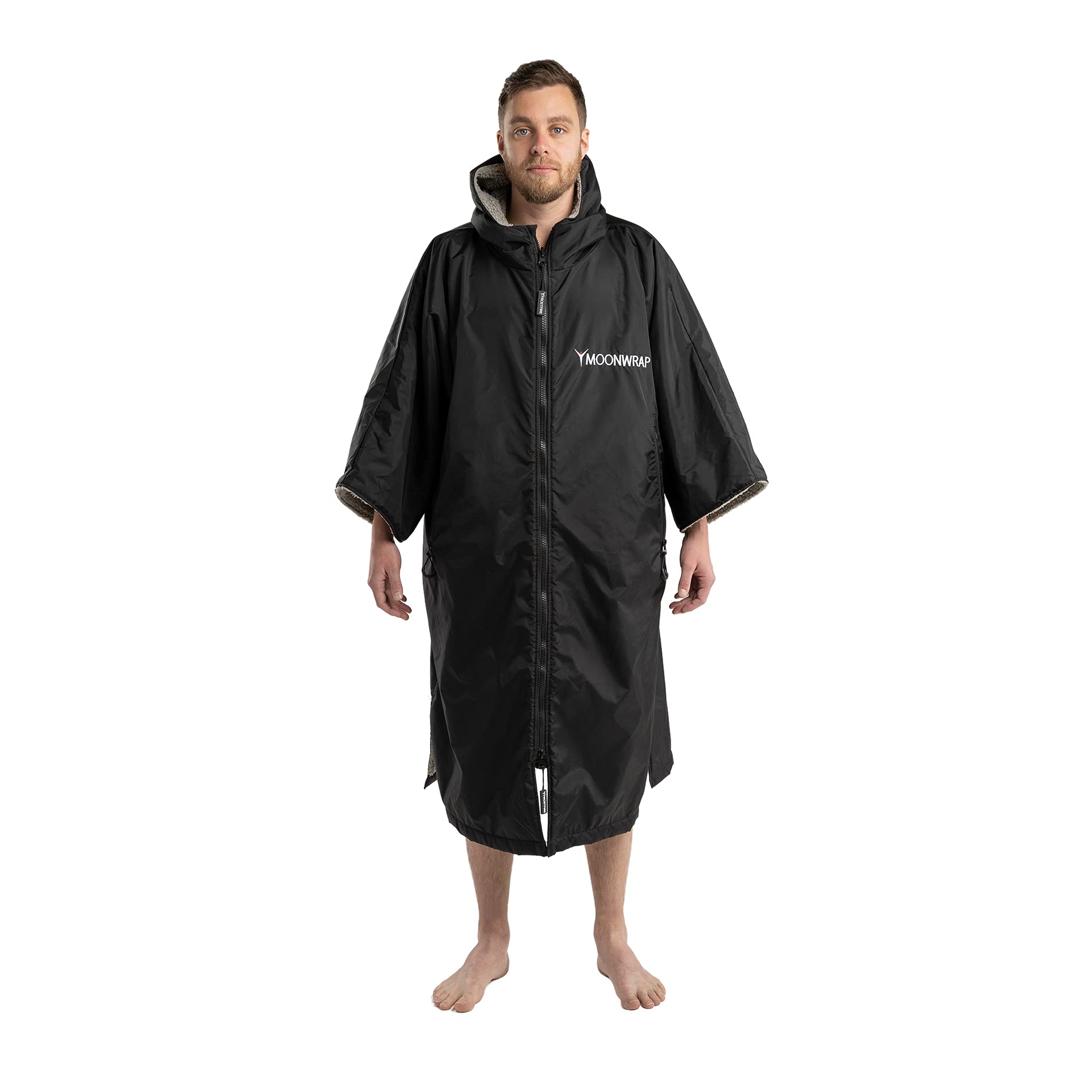 Frostfire Moonwrap - Adult Unisex Changing Robe with Fleece Lining - Waterproof Windproof Oversized Coat