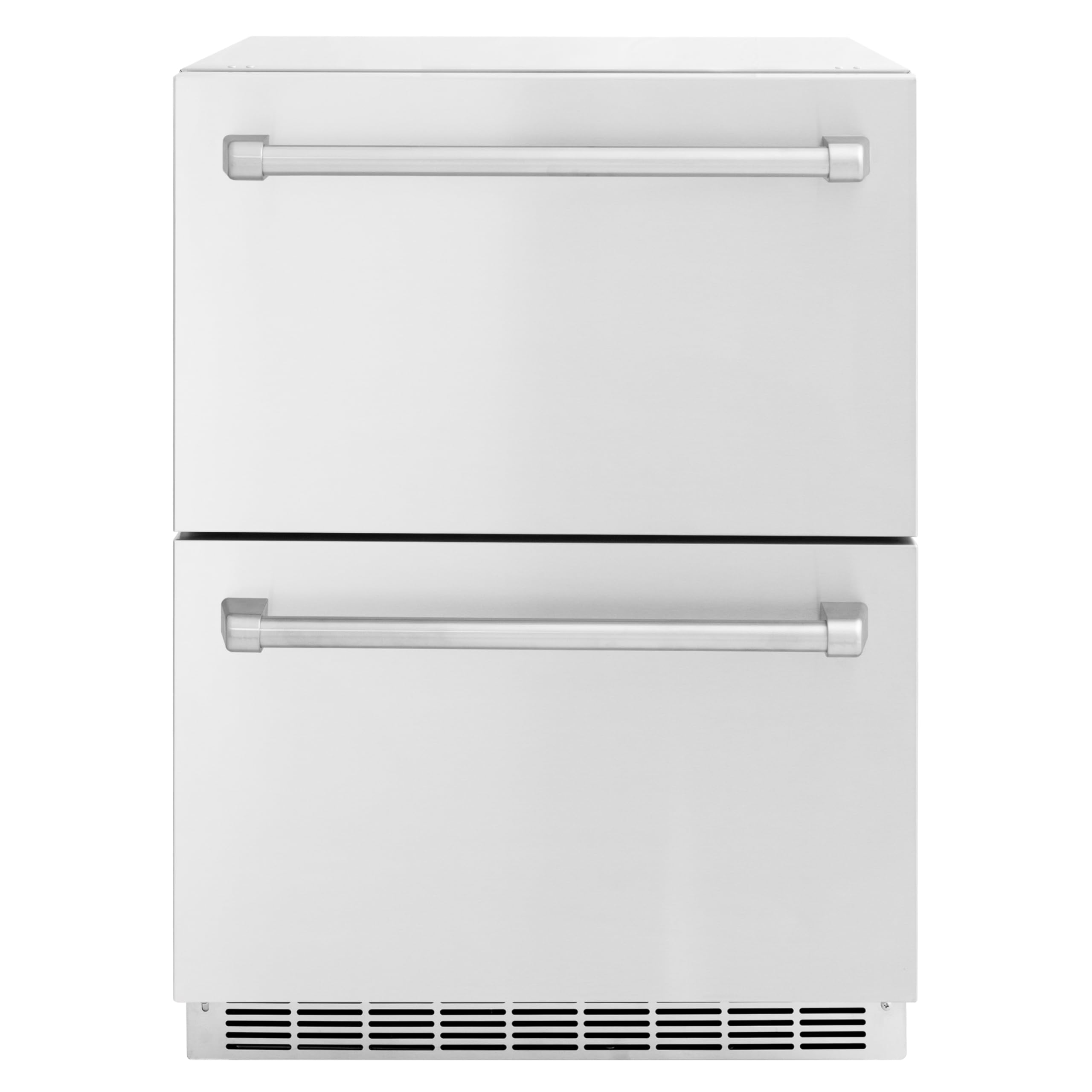 Z Line Kitchen and Bath ZLINE 24 in. Touchstone 168 Can Outdoor-Rated Dual Refrigerator Drawer with Stainless Steel Doors (RDSO-ST-24)