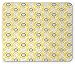 Produktbild Drempad Gaming Mauspads, Gardening Mouse Pad, Flower with Horizontally Striped Almond Shaped Mustard Color Petals, Standard Size Rectangle Non-Slip Rubber Mousepad, Yellow Black Pale Grey
