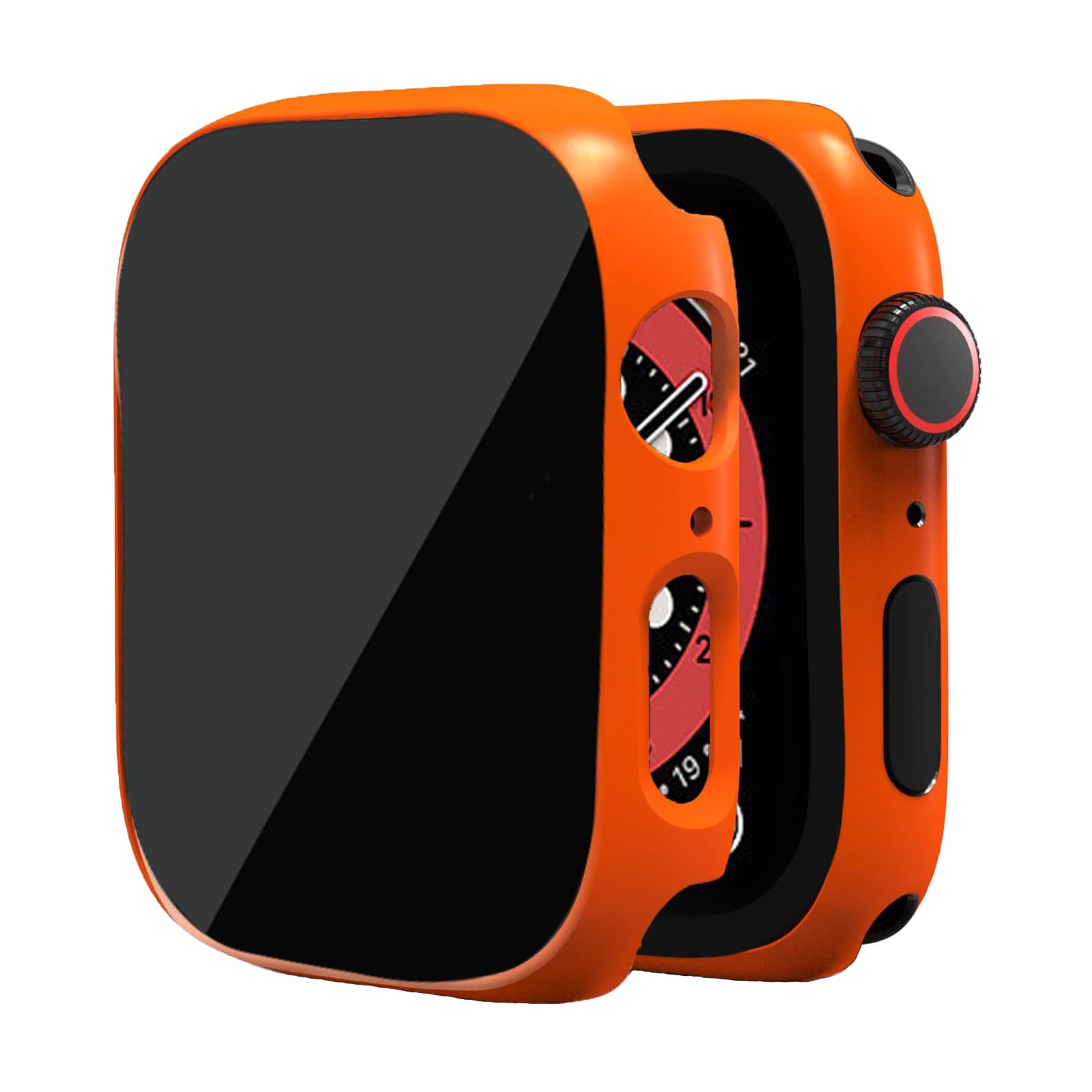 Gaostone 2 Pack for Apple Watch Series 11(2025)/Series 10 46mm Privacy Screen Protector Case,Hard PC,Scratchproof, Anti-bubble Protective Cover for