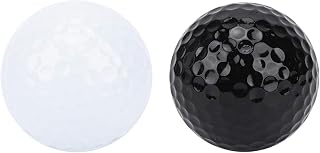 Qqmora Small Size Golf Double Color Ball 5PCS Two Colors Elastic Rubber Golf Practice Ball Training Accessoy,for Full Field Practice,for Competition, Golf