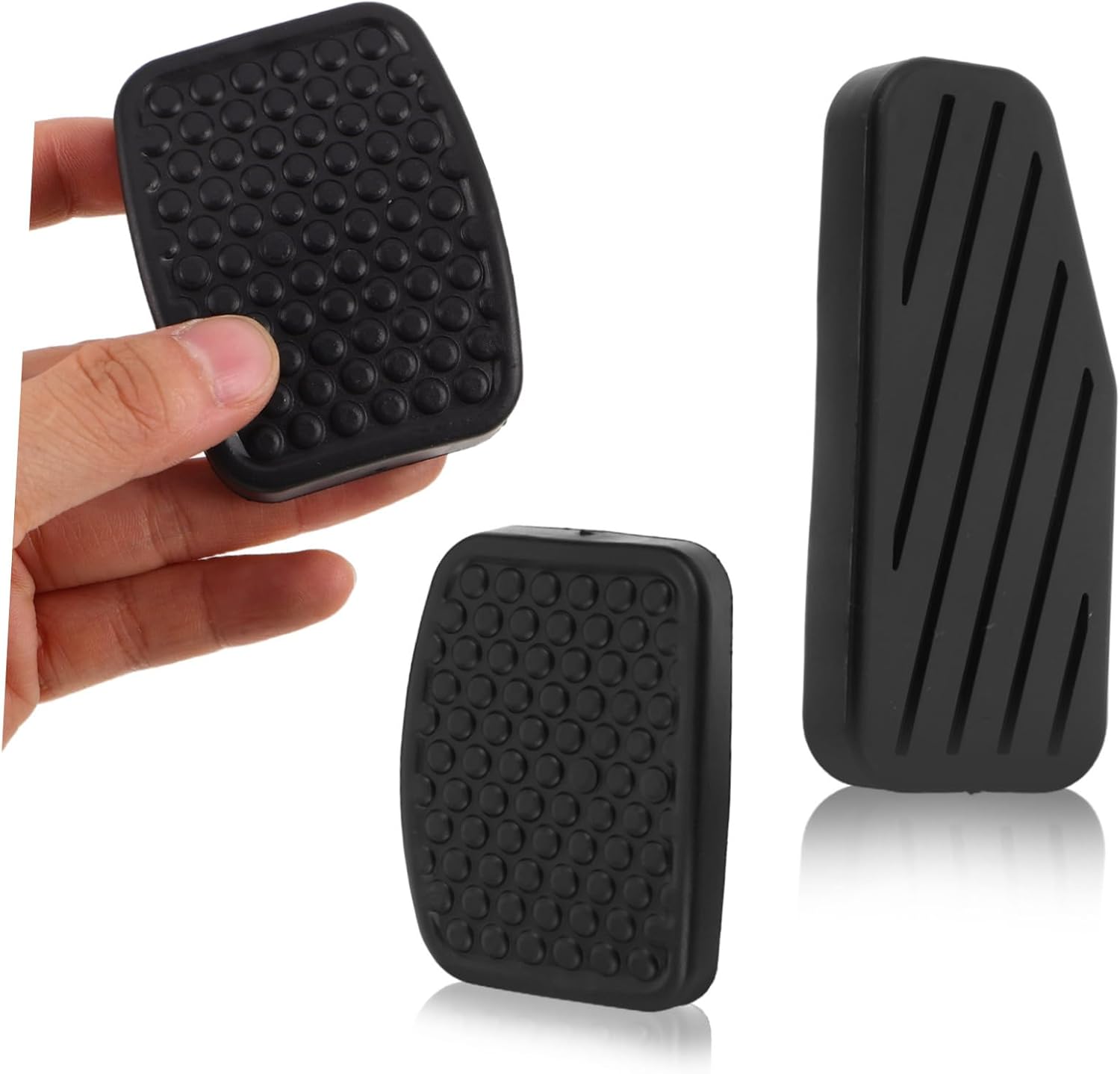 3pcs Non-Slip Rubber Brake Clutch Pedal Cover Kit for Manual Transmission Cars Compatible with Suzuki Model Car Pedal Protection Set for Brake Clutch and Accelerator Pads