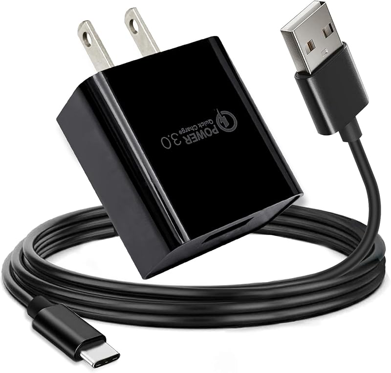 10FT 18W QC3.0 Type -C Charger Cable for Samsung Galaxy Tab A9, A9+ Plus, Galaxy Tab S6 Lite, Tab A7 10.4", A7 Lite 8.7", A8 10.5 inch Tablet USB C Charging Cord Replacement