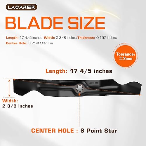 Miniatura 3 de Kit de reconstrucción de cubierta para modelos Cub Cadet MTD LTX1050KH SLTX1050 de 50 pulgadas, 3 conjuntos de husillo 618-05016 918-05016