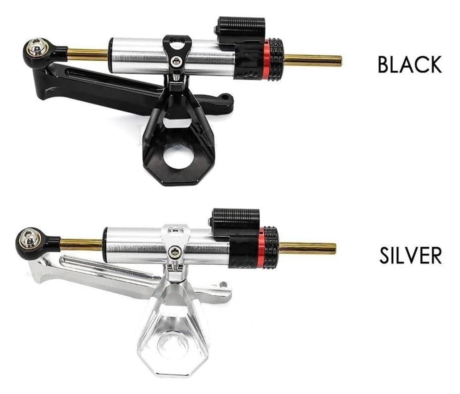 para CBR600RR CBR 600 RR CBR 600RR 2005 2006 Amortiguador De Dirección De Motocicleta Estabilizador Lineal Control Inverso + Soporte Amortiguador De Dirección(Black Bracket)