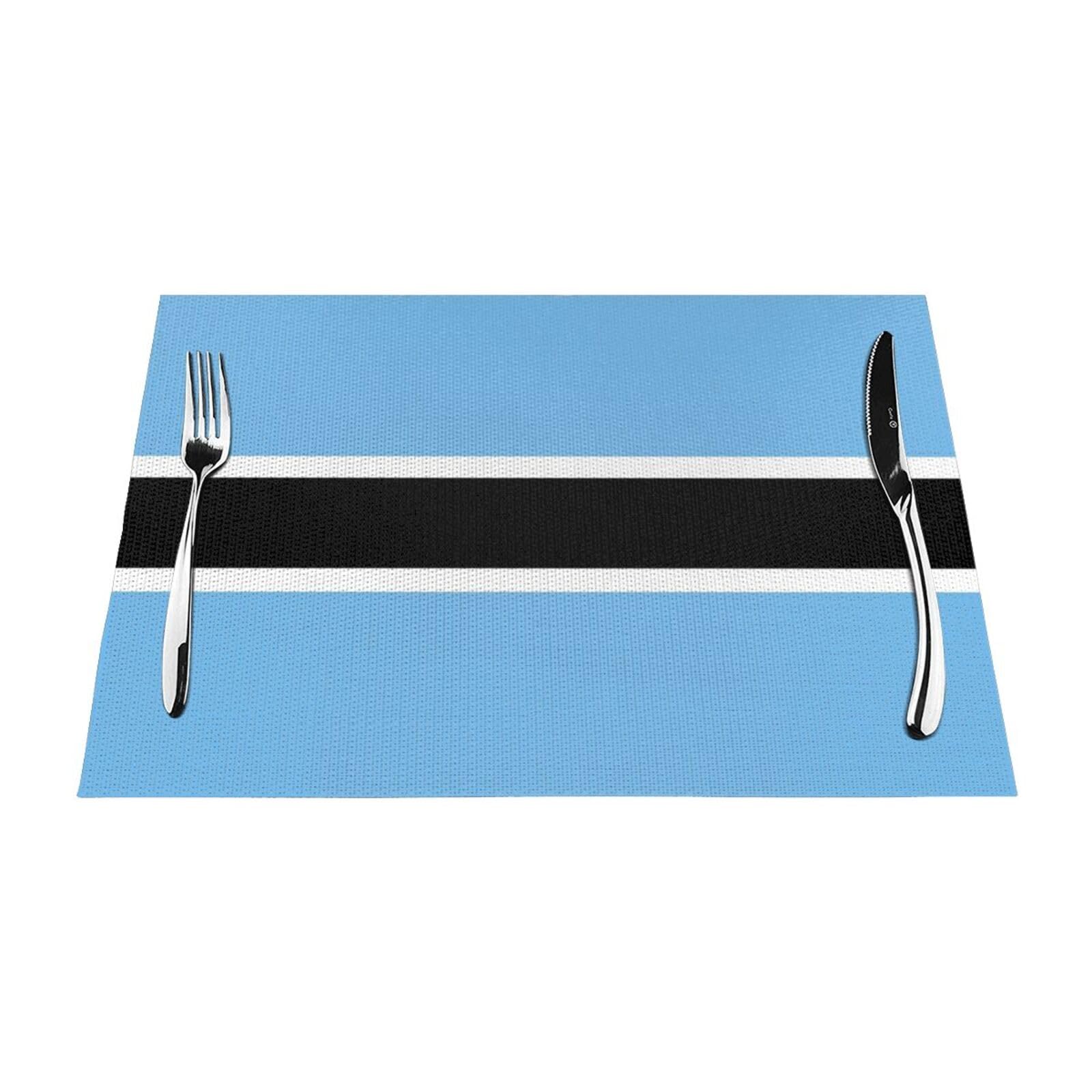Set de table thermorésistant et antidérapant aux couleurs du Botswana x8