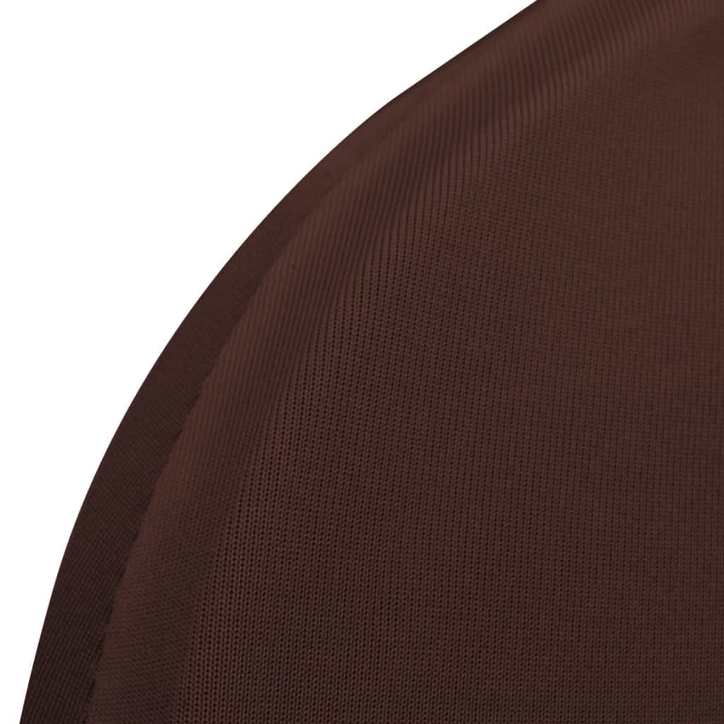 vidaXL Funda de Silla elástica 6 Unidades marrón