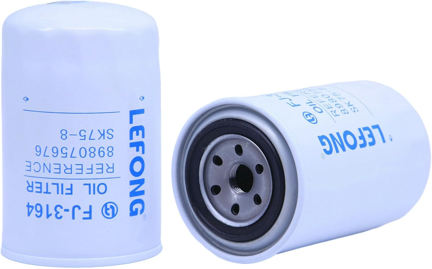 FJ-3164 Oil Filter Replaces 8980756761, 8980756760, 898075676, 8-98075676-1 Compatible With Isuzu 4LE1 and 4LE2 Engines John Deere Excavator 75D 85D