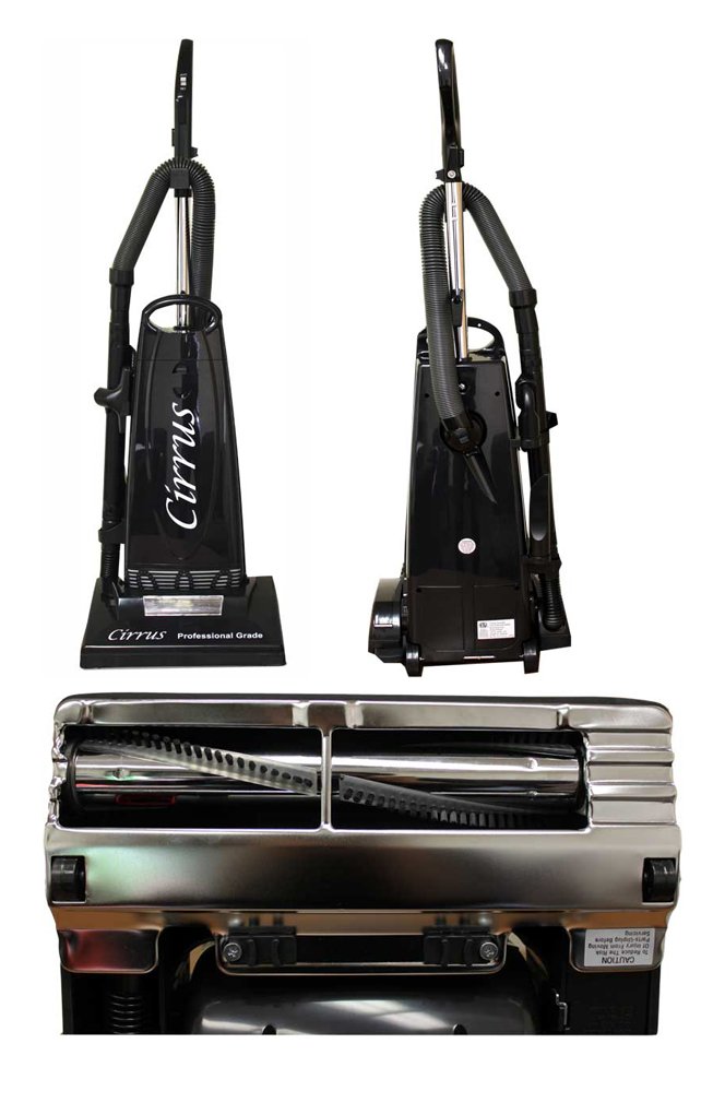 Cirrus CR69A Performance Bagged Upright Vacuum Cleaner 24 Power Cord Telescopic Wand 14 Metal Brushroll and Automatic Height