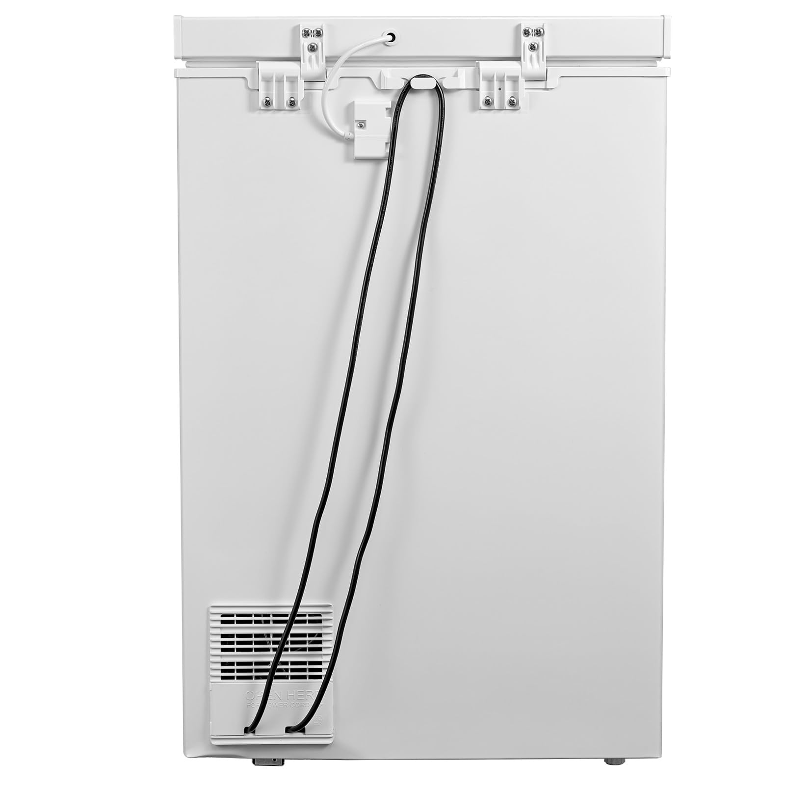 COMFEE' RCC146WH2EU(E) 143L Freistehender Gefrierschrank, Umwandlung zwischen Gefrierschrank und Kühlschrank, Inverter-Kompressor, geeignet für Außenanlagen, Garagen und Schuppen, Weiß