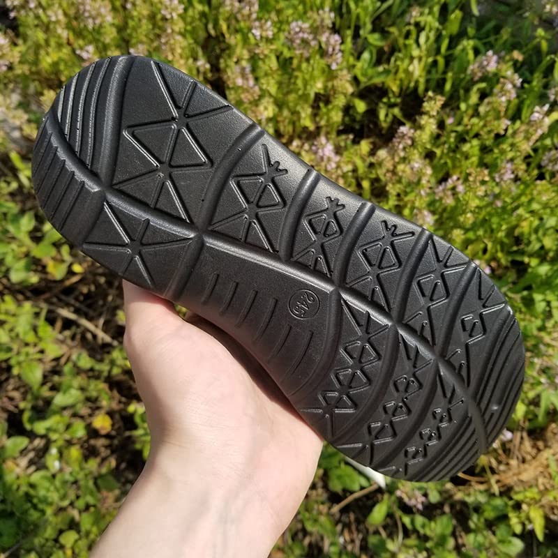 Men's Sandals Soft Sandals Comfortable Men Shoes Genuine Leather Sandals Soft Outdoor Sandals(8.5)4