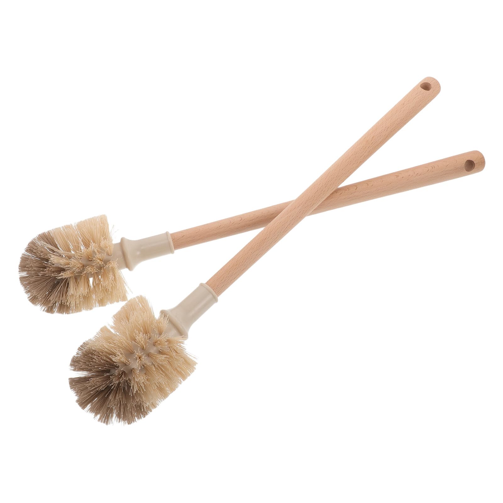 Brosses de toilette long manche bois pour nettoyer sans effort les WC difficiles d'accès