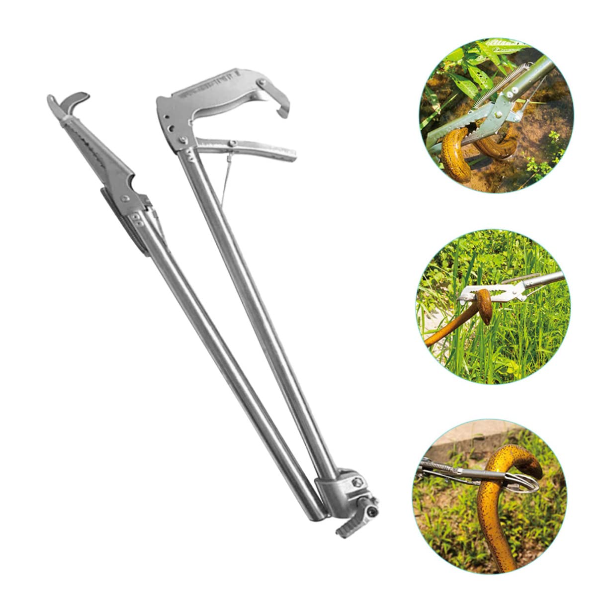 Pinze Design Forbice Antiscivolo in Acciaio Inossidabile per Granchi, Lombrichi e Rifiuti