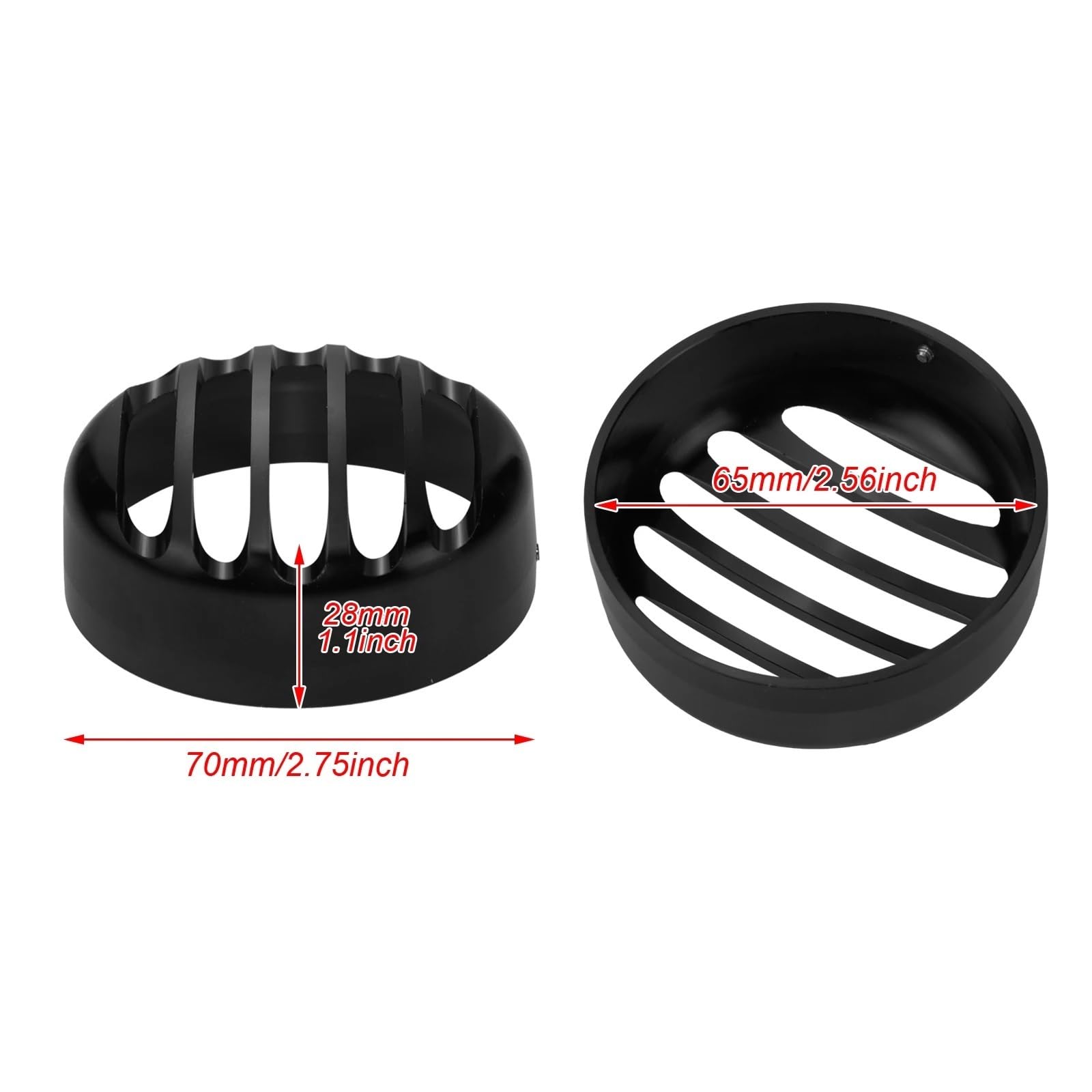 Osłona Reflektora Motocyklowego 2x Osłona kratki kierunkowskazów przednich i tylnych motocyklowych pasująca do Sportster 1992-2020(Rear Grill Cover)