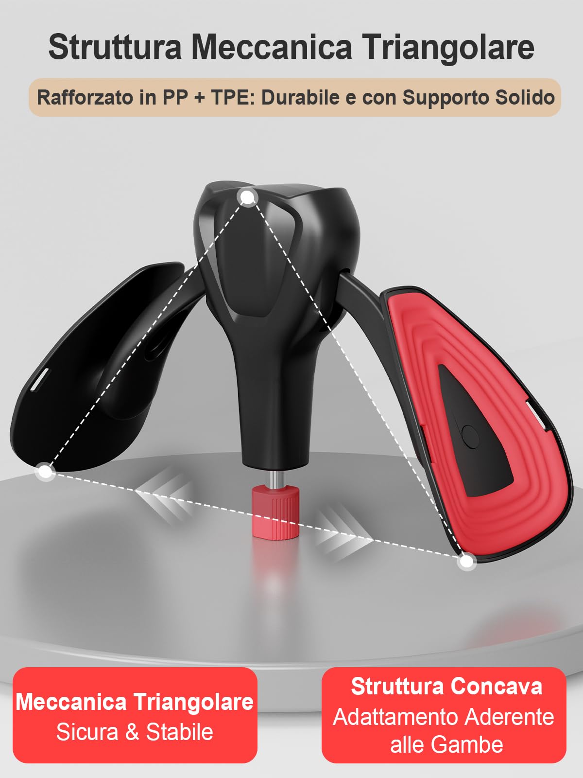 Dispositivo di Esercizio per Pavimento Pelvico Regolabile fino a 35 kg, Kegel Trainer per Interno Coscia e Glutei, Attrezzo Fitness per Casa per Uomo e Donna, con Fascia Elastica