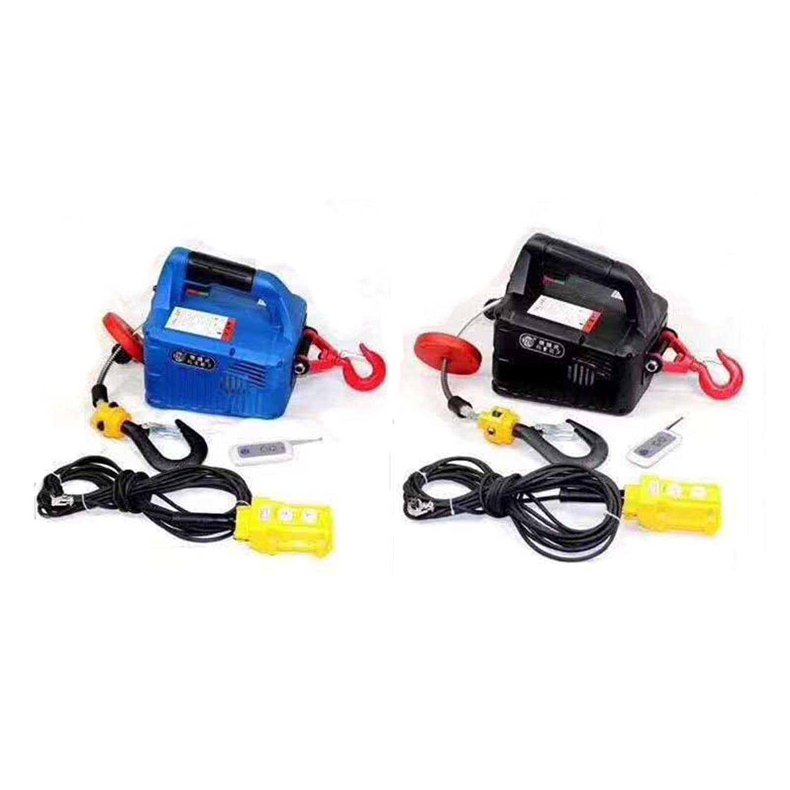 Verricello elettrico 50. 0KG. Paranco elettrico Portatile Elettrico Mano Elettrico Argano Trazione Blocco Acciaio Elettrico Cavo Acciaio Sollevamento Paranco Rango di traino 220V / 110V per Garage, Ma
